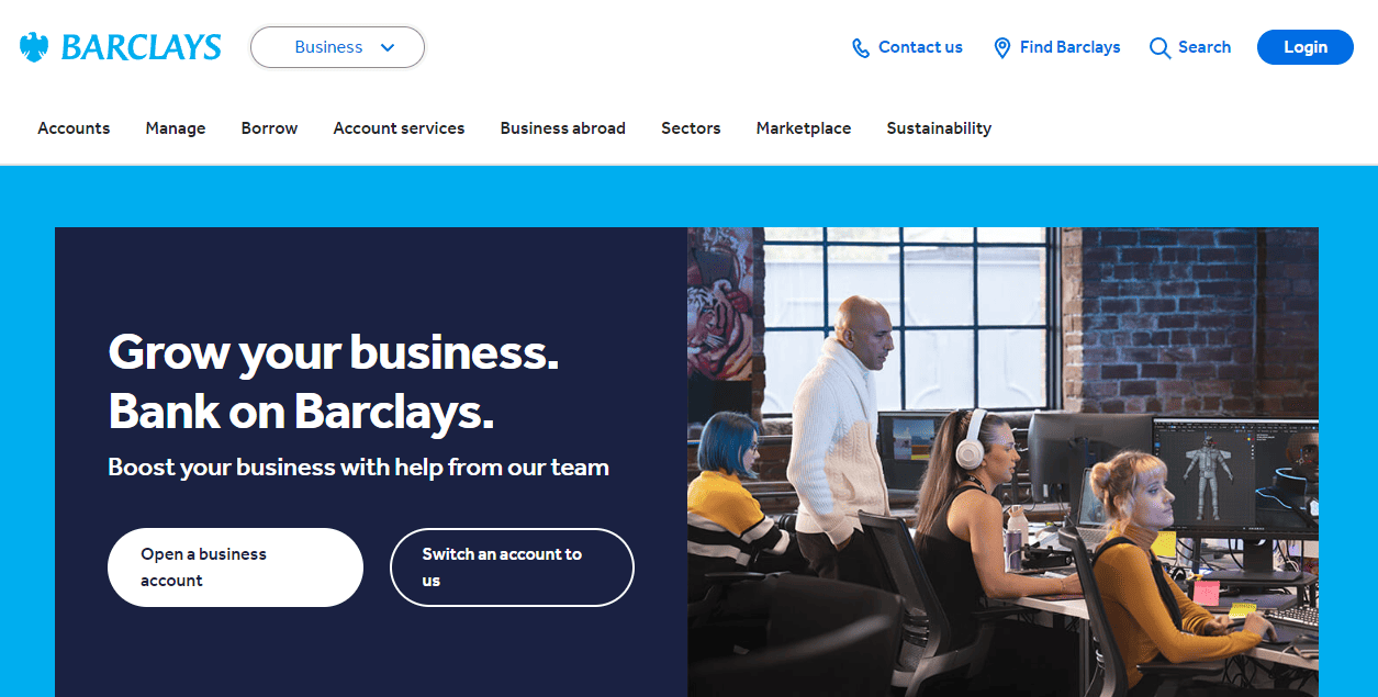 Barclays website