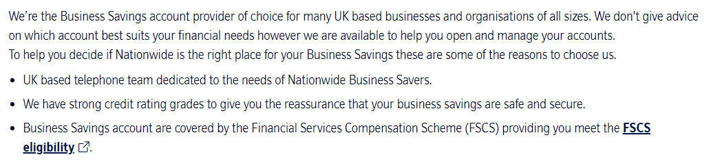 Nationwide Account Types
