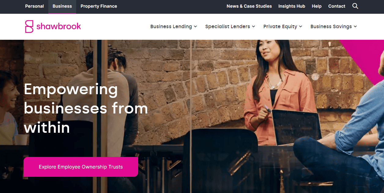 Shawbrook Bank Homepage
